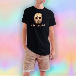 i hate people mask johnson T Shirt