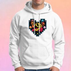 Game Pac Man Hearts Hoodie