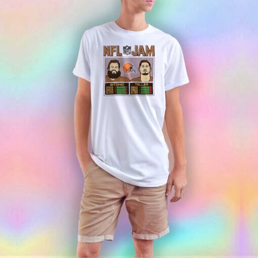 NFL Jam Cleveland Browns Bitonio And Teller T Shirt