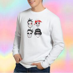 RIP MCs Gangsta Rapper Sugar Skull Sweatshirt