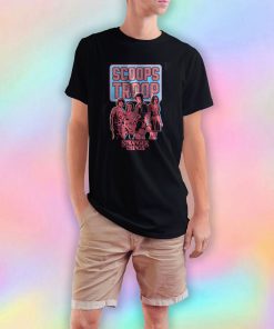 Stranger Things Scoops Troop In Red T Shirt