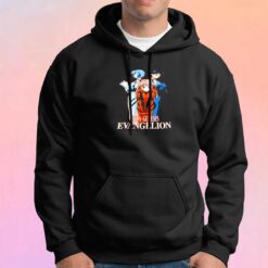 Vintage Neon Genesis Evangelion Anime Hoodie