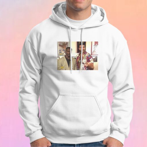 Walter Payton And Scott Hall Photo Hoodie