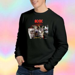 Acdc Cat Rock Band Highway To Hell Metal Mashup Sweatshirt