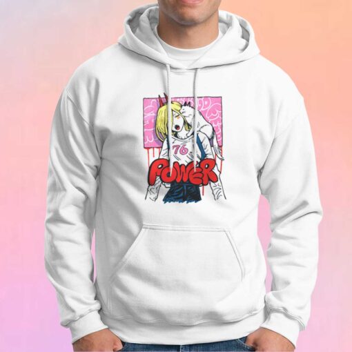 Anime Chainsaw Man Power and Meowy Hoodie