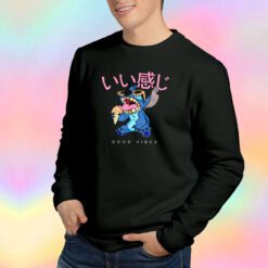 Disney Lilo And Stitch Good Vibes Ice Cream Sweatshirt