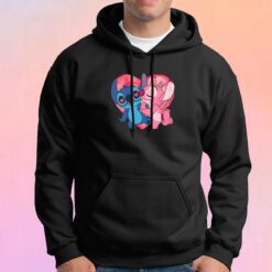 Disney Stitch And Angel Kissin Hoodie