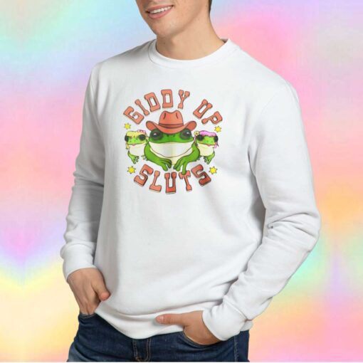 Giddy Up Frog Slut Sweatshirt