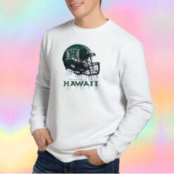 Hawaii Rainbow Warriors Football Helmet Sweatshirt