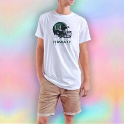 Hawaii Rainbow Warriors Football Helmet T Shirt