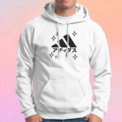 Japanese Writing Adidas Logo tee Hoodie
