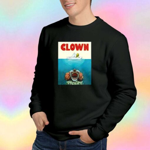 Jaws Funny Parody Halloween Clown Sweatshirt