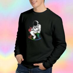 Astronaut Riding A Unicorn On The Moon Sweatshirt