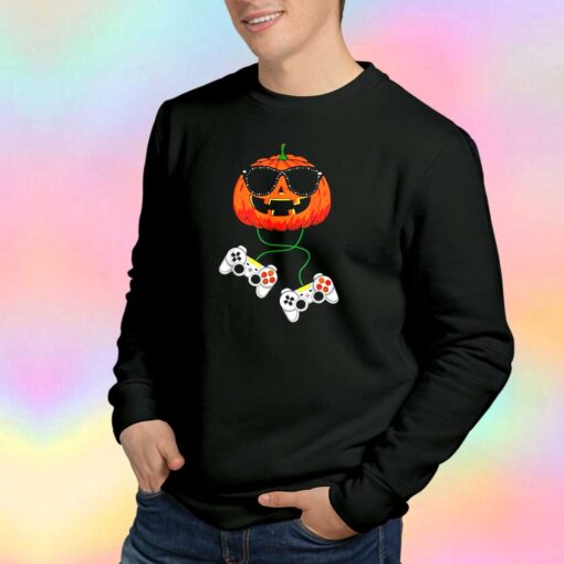 Halloween Jack O Lantern Gamer Sweatshirt