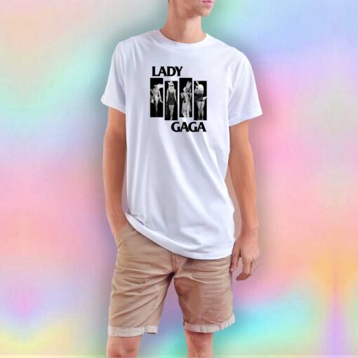 Lady Gaga Parody Black Flag T Shirt
