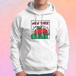 Red Apple Keith Haring Hoodie