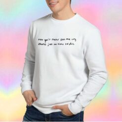 Black Top Big Billie Eilish Lyrics Sweatshirt