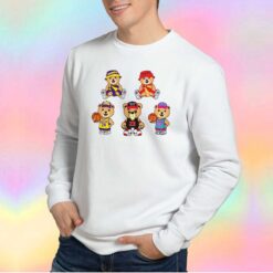 Cute Bear Basketball Team Logo Sweatshirt
