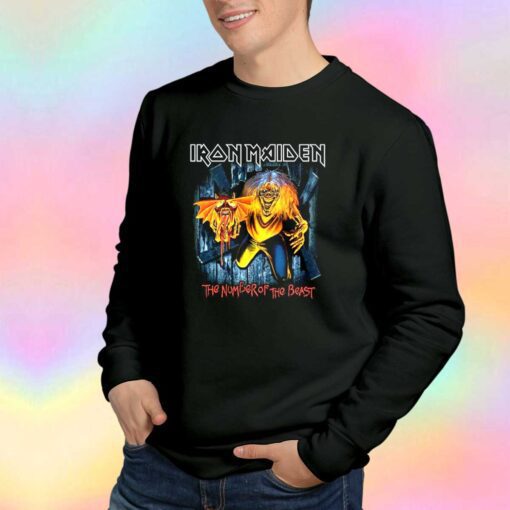 Iron Maiden Number Of The Beast Eddie Panel Sweatshirt