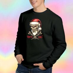 Metal Santa Skull Christmas Sweatshirt