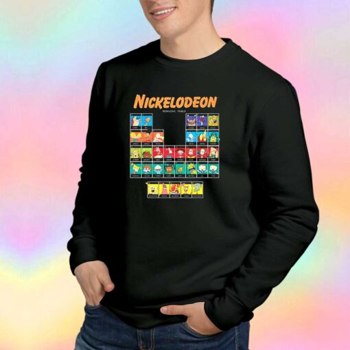 Nickelodeon Black Periodic Table of Nicktoons Sweatshirt