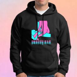 Pretty Bad Pink and Blue Lovers Graphic Hoodie