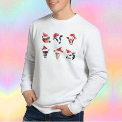 Santa Cow Merry Christmas Sweatshirt