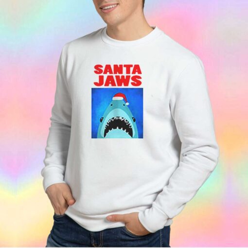 Santa Jaws Parody Christmas Sweatshirt