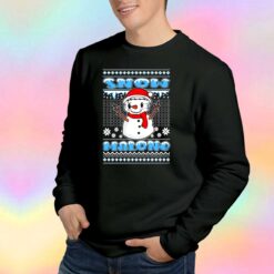 Snow Malone Snowman Face Tattoo Parody Sweatshirt