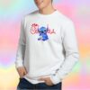 Stitch Drinking Chick Fil A Funny Sweatshirt