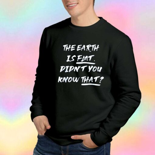 The Earth Is Flat Sweatshirt