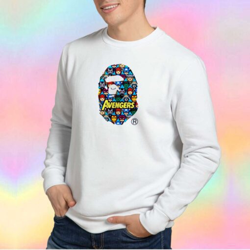 Bape x Avengers Tee Sweatshirt