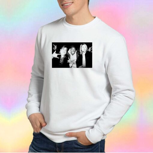 Chris Farley Kurt Cobain Tupac Hanging Out Sweatshirt
