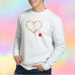 French Fry Heart Sweatshirt