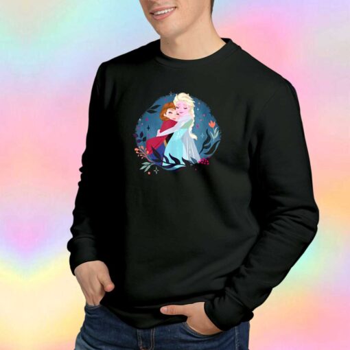 Frozen Anna And Elsa Sister Hug Sweatshirt