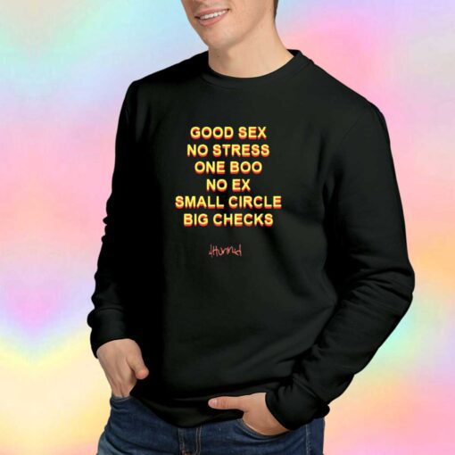 Good Sex No Stress One Boo Tee Sweatshirt
