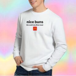 Nice Buns The Cardi Offset Meal Tee Sweatshirt
