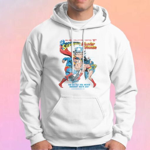 Superman Vs Wonder Woman Tee Hoodie