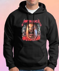 Metallica Face Scream 90s Vintage Tee Hoodie