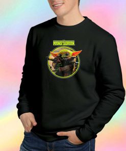 Star Wars Mandalorian Grogu Hugging An Anzellan Sweatshirt