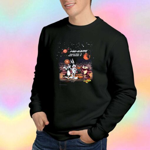 Vintage 1996 Space Jam Pre Game Tee Sweatshirt