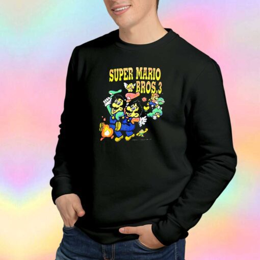 Vintage 1990 Super Mario Bros 3 Game Sweatshirt