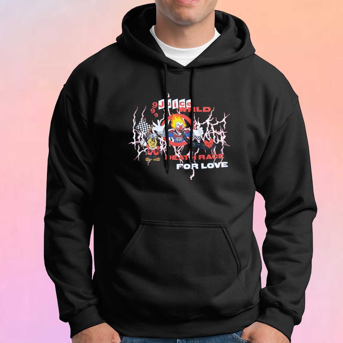 Get Buy 999 Juice WRLD X Sukami Death Race For Love Hoodie Couldteesdesign