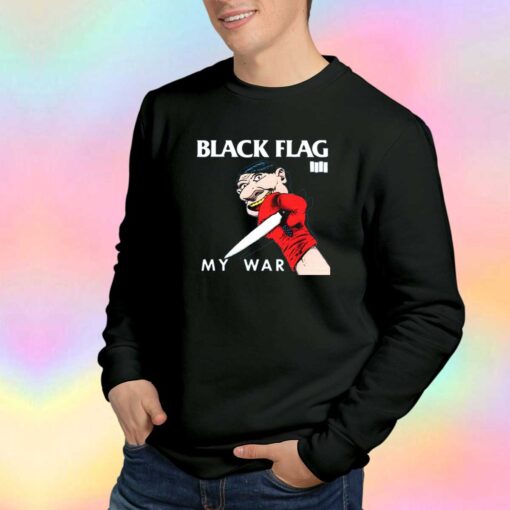 Black Flag My War Album Cover Sweatshirt