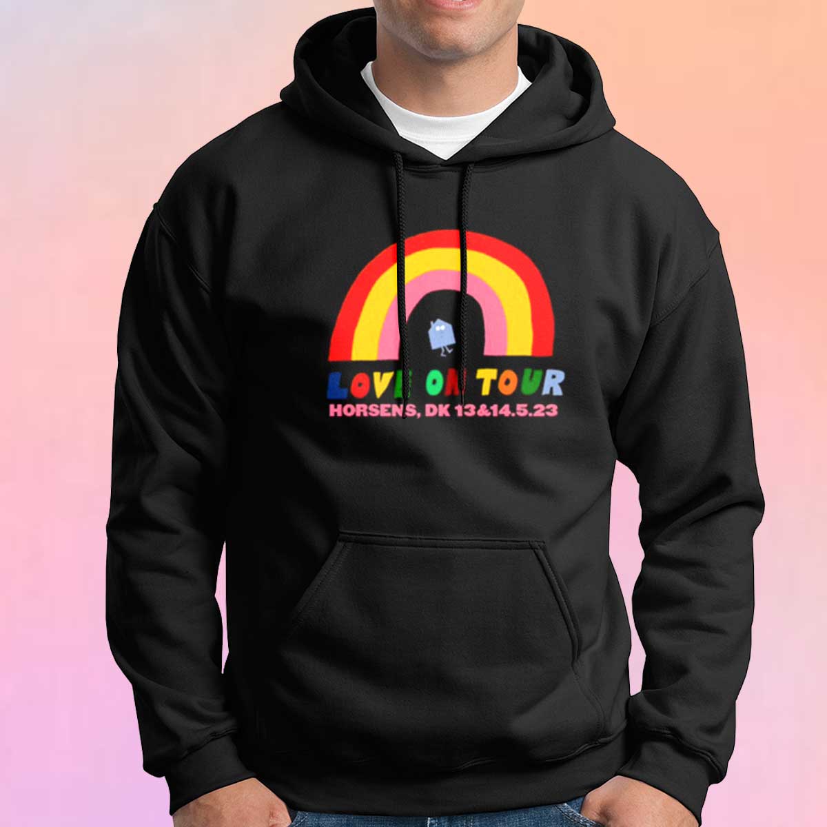 Harry styles rainbow discount hoodie