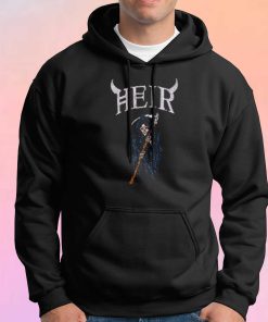 Rhinestone Grim Reaper Graphic Hoodie
