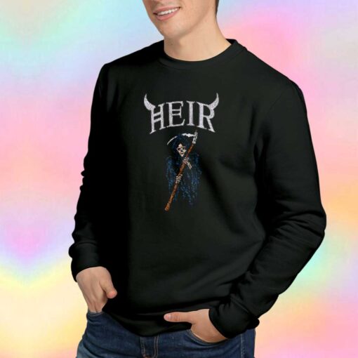 Rhinestone Grim Reaper Graphic Sweatshirt