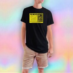 SZA I Did It All For Love Tour T Shirt