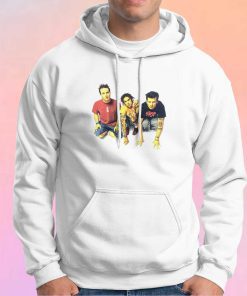 Vintage BLINK 182 White Rock Band Hoodie
