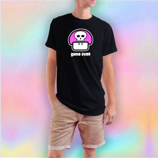 Nintendo 2003 Poison Mushroom Game Over T Shirt